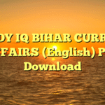 STUDY IQ BIHAR CURRENT AFFAIRS (English) PDF Download